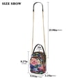 thumbnail image 2 of FORMRS Crossbody Bag for Women Quilted Travel Shoulder Cell Phone Purse with Chain Strap Handbag, Vibrant Pink Floral Pattern, 2 of 7