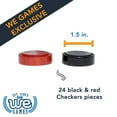 thumbnail image 3 of WE Games Wooden Checkers with Stackable Ridges - 1.5 Inches, 3 of 10