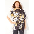 thumbnail image 2 of Catherines Women's Plus Size Printed Boatneck Poncho, 2 of 4