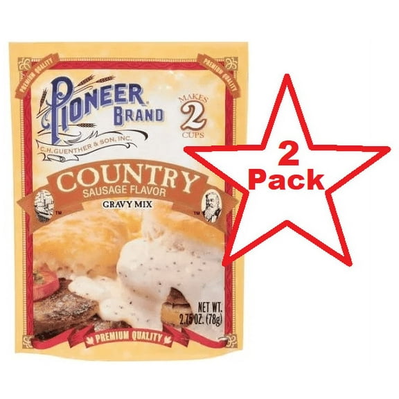 Pioneer Brand Country Sausage Gravy Mix, 2.75 oz, 2 Pack