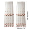thumbnail image 3 of Christmas 2pcs Exquisite Window Drapery Polyester Multicolor 78x39in Festive Pattern Soft Comfortable Easy Install Versatile for Curtain Scene Arrangement Home Holiday Decor, 3 of 5