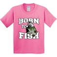 thumbnail image 3 of Inktastic Born to Fish Youth T-Shirt, 3 of 5