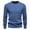Blue, variant on Men's Sweater Long Sleeve Crewneck Ribbed Knit Soft Warm Pullover Top Khaki L