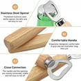 thumbnail image 6 of 1-30PCS Stainless Steel Wooden Bottle Opener For Home Kitchen Bar Restaurant Party Gift Kitchen Accessories  Gadget, 6 of 9