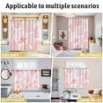 thumbnail image 6 of Coastal Pink Kitchen Curtains 96 Inch Length, Ocean Coral Starfish Shell Modern Sea Grommet Top Bedroom Living Room Curtains, Light Filtering Cafe Curtain Drapes 2 Panels Set 104''x96'', 6 of 9