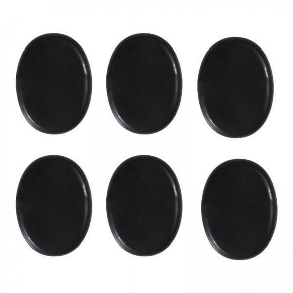 3x6pcs Massaje caliente Set Natural Kit de rocas calentadoras 4 x 3cm 6 piezas