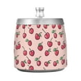 thumbnail image 7 of Yayeee Ashtray with Lid for Cigarette Smokeless Stainless Steel Home Ash Holder, Cherries Pattern, 7 of 7