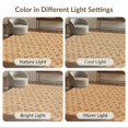 thumbnail image 7 of ODIKA 4'x6' Boho Diamond Accent Tile Design Antique Repeating Motif Warm Cream Washable Area Rug None Non-Slip, Chair-Friendly, Flatwoven for Home Office, Under Desk, 7 of 7