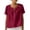 Wine Tops, variant on Htigea Womens V-Neck Button Down T Shirts Summer Short Sleeve Solid Color Casual Loose Fit Tee Linen Tee for Beach Everyday Beige S
