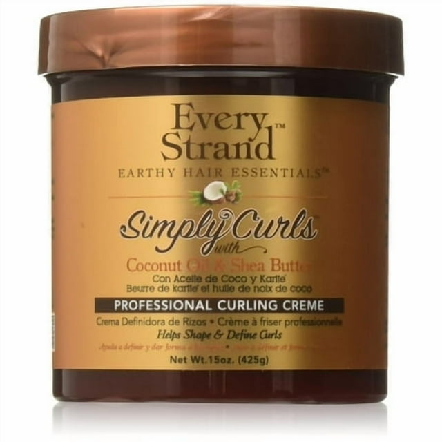 Every Strand Simply Curls Crème pour Boucles à l'Huile de Coco/karité, 15 Onces