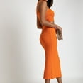 thumbnail image 5 of LEKODE Sweater Dresses for Women 2025 Fall Dresses for Women 2025 Skirt Sets Women 2 Piece Outfits Two Piece Sets for Women Going Out Maxi Skirts for Women Sets 2 Piece Outfits Orange L, 5 of 8