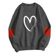 thumbnail image 4 of ShiShine Womens Casual Crewneck Sweatshirt Long Sleeve Tops Cute Printed Pullover Loose Fit, 4 of 5
