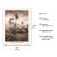 thumbnail image 2 of Coconut Grove - Lahaina, Maui 1910 - Vintage B&W Photograph - Master Art Print (Unframed) 9in x 12in, 2 of 4