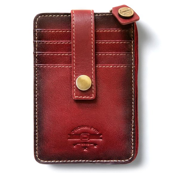Cartera ID Stronghold Mega Mini IDSH7004 Cuero Genuino Proteccion RFID Minimalista