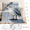 thumbnail image 5 of Painted Pelican Blanket Soft Cozy Warm Throw Blanket for Couch, Plush Fuzzy Flannel Fleece Blankets for Sofa, Ocean Birds Modernism Retro Bed Blankets Lightweight Gifts for Women, 32"x48", 5 of 9
