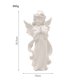 thumbnail image 2 of Portavelas de resina con forma de ángel, hecho a mano, ideal para recuerdos religiosos. Oración blanca, 2 of 9