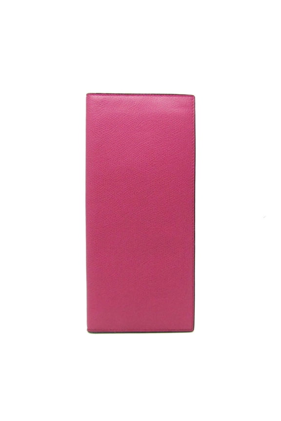 Pre-Owned Valextra Women's Leather Long Bill Wallet (bi-fold) Pink (Good)