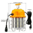 thumbnail image 5 of 2 Pack 100W LED Construction Hanging Work Light Temporary Jobsite Light Portable, 5 of 6