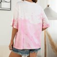 thumbnail image 7 of OAVQHLG3B Summer Tops for Women Casual Casual Round Neck Short Sleeve Print Top T-Shirt, 7 of 7
