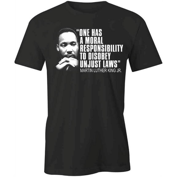 Moral Responsibility T-Shirt | Inspirational Quote Black Tee Gift