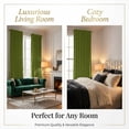thumbnail image 6 of SNITIE Velvet Curtains 2-Panel Set – Light Filtering Thermal Insulated Drapes, Rod Pocket & Back Tab Design for Living Room, Bedroom, Office, 6 of 8