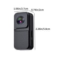 thumbnail image 2 of Cámaras para la Fotografía Cámara Deportiva 1080P Hd Fotografía Pantalla de 0,96 Pulgadas Batería de 300Mah Cámaras Magnéticas de Deportes Al Aire Libre Cámaras para la Fotografía Y el Vídeo, 2 of 8