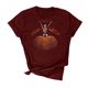 thumbnail image 1 of Camiseta holgada de manga corta con estampado de mueca Retro de Halloween para hombre y mujer Pompotops hfajkhk140441, 1 of 4