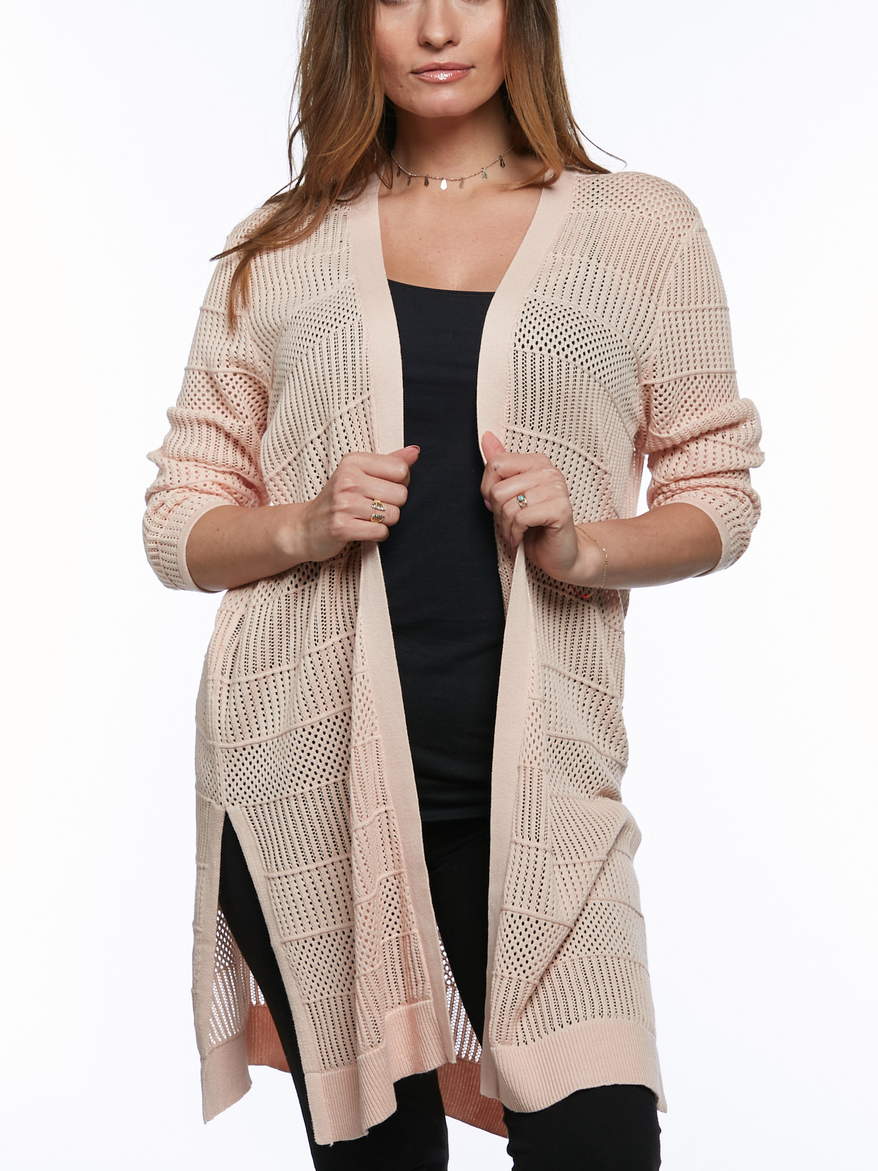 August silk cardigan plus size Clearance