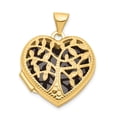 thumbnail image 1 of 14K Yellow Gold 18mm Heart w/Tree Locket, 1 of 2