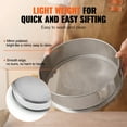 thumbnail image 5 of VEVOR Flour Sieve Fine Mesh,80 Mesh Flour Sifter, 304 Stainless Steel Fine Mesh Sifter Food-grade, Dia. 12.6" Fine Mesh Strainers for Baking, 5 Sizes Mesh hole for Mungbean, Rice, Flour, Pearl Powder, 5 of 9