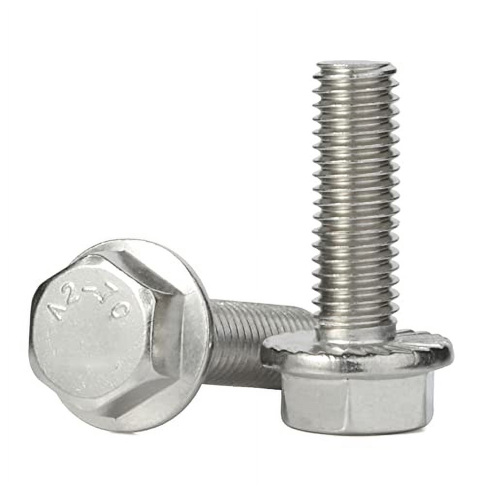 M8-1.25 x 25mm Flanged Hex Head Bolts Flange Hexagon Screws