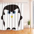 thumbnail image 1 of ABPHQTO Cortina de ducha de baño de tela de poliéster con pingüino de dibujos animados 160x180 cm, 1 of 1