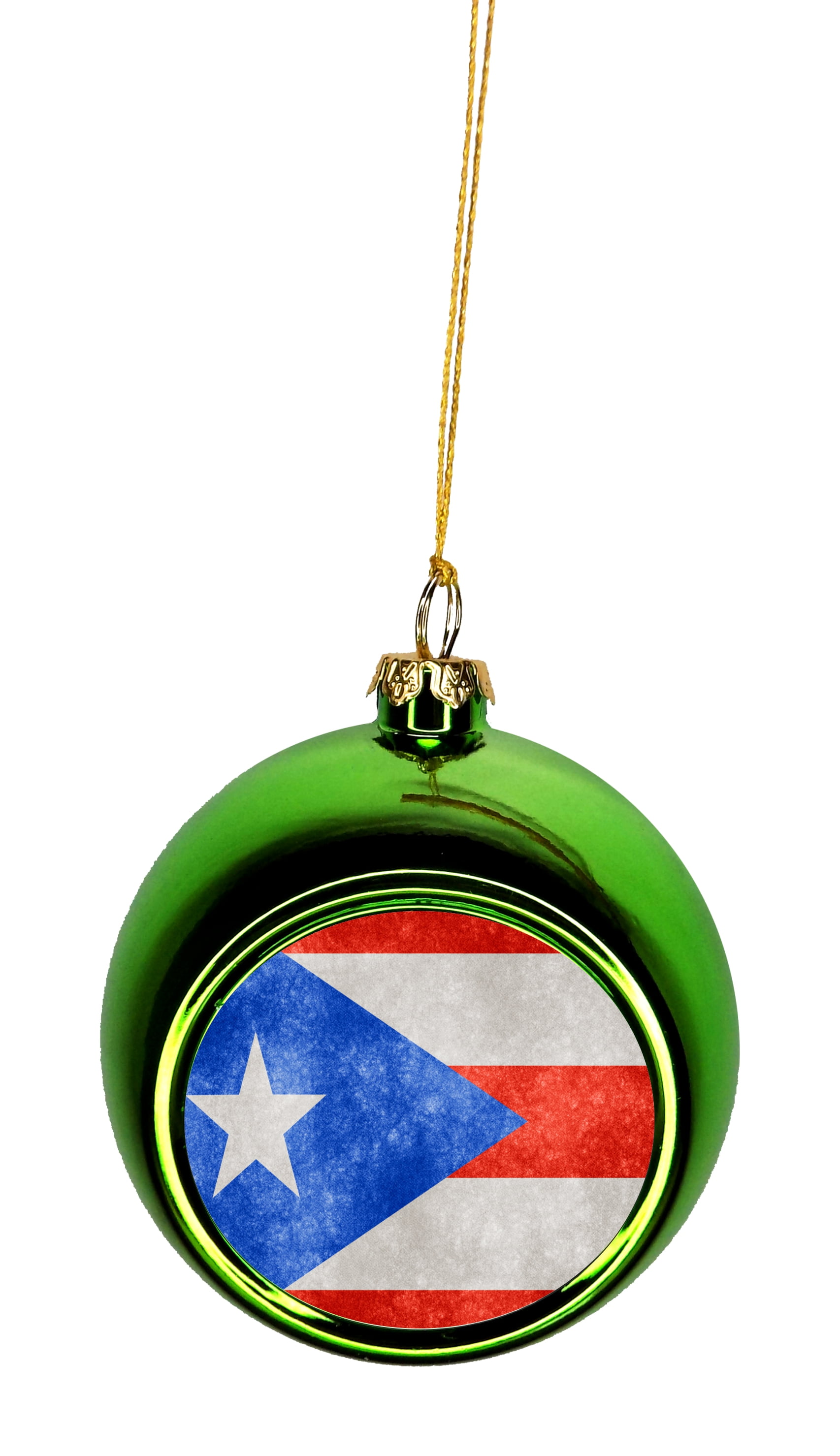 Flag Puerto Rico - Puerto Rican Grunge Flag Bauble ...