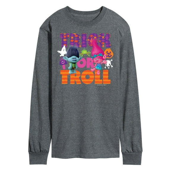 Trolls Movie - Halloween - Trick or Troll - Poppy & Branch - Men's Long Sleeve T-Shirt