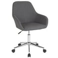thumbnail image 2 of Flash Furniture Cortana Home and Office Mid-Back Chair in Dark Gray Fabric, 2 of 8