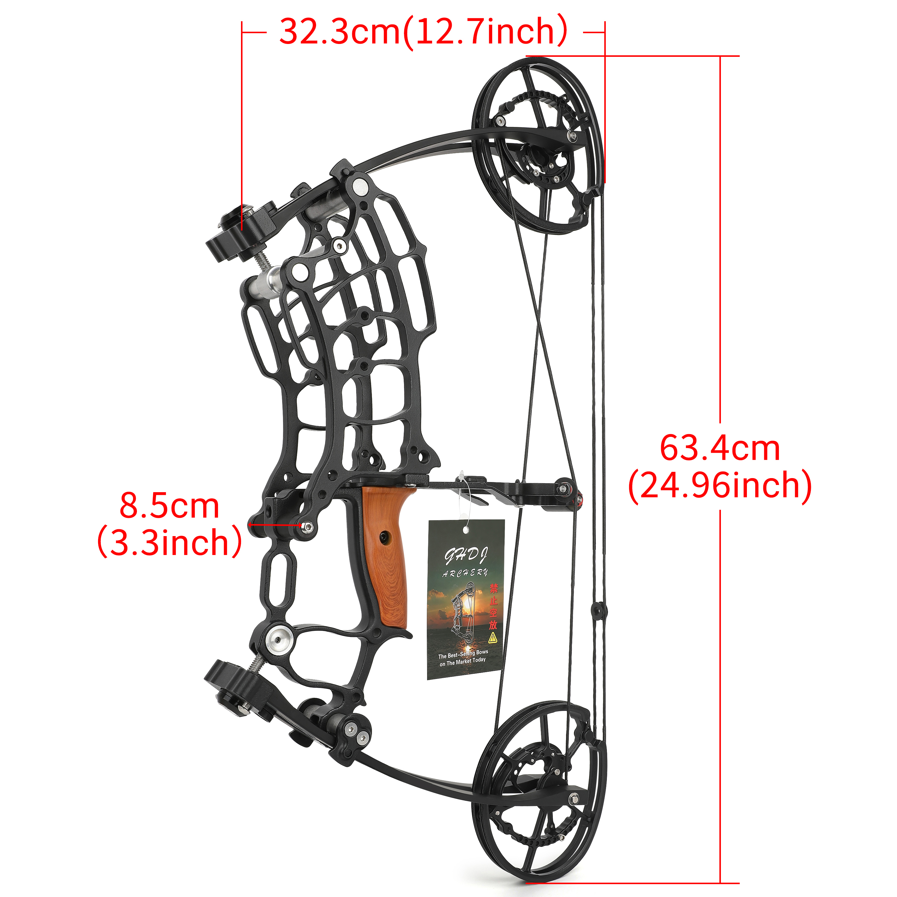 AMEYXGS Short Axis Compound Bow 30-70lb Set Dual-Use Steel Ball Arrow Archery Hunting RH LH