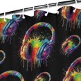 thumbnail image 3 of Colorful Headphones Games Black Pattern Shower Curtain 36"x72" ,Bathroom Decorative Shower Curtains Set with 12 Hooks,Modern Waterproof Washable Shower Curtain, 3 of 6