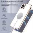 thumbnail image 3 of Compatible with iPhone 11 pro Case,Full Camera Lens Protection Raised Reinforced Corners TPU Love Heart Plating Bumper Case Cute Slim Shockproof Case Cover, iPhone 11 Pro Case Milky White, 3 of 7
