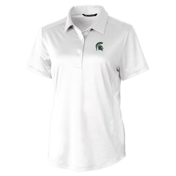 Women's Cutter & Buck White Michigan State Spartans Prospect Polo