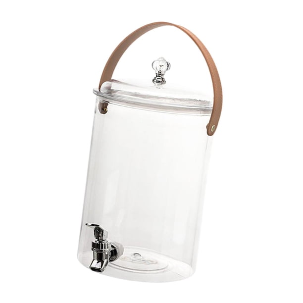 Dispensador de bebidas, dispensador de bebidas sellado de gran capacidad con asa. Cúpula y L