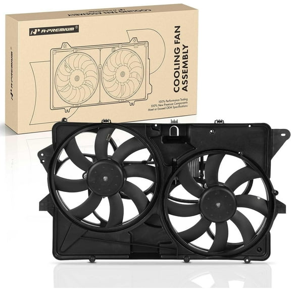 A-Premium Engine Radiator Cooling Fan Assembly Compatible with Ford Flex 2009 3.5L