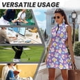 thumbnail image 6 of Yuyamidu Cute Rabbit Womens Tennis Golf Dresses Easter Eggs Comfortable Womens Golf Clothes with 2 Pockets Built in Shorts Breathable Tennis Dress Size XS Slim Fit Summer Clothes, 6 of 7