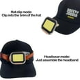 thumbnail image 5 of CxhicLuv Clip-On Headlight 2.1×1.7 Inch – Lightweight, 5 Modes, IPX4 Waterproof, Rechargeable Camping Headlamp with Hat Clip – Ideal for Night Fishing, Cycling, Perfect for Anglers, Cyclists, Beige, 5 of 6