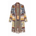 thumbnail image 1 of Jumpingount Suéter informal bohemio, abrigo de invierno con borlas, manga larga, Top tejido, ropa, cárdigan, accesorio, fiesta de trabajo diaria Abrigos y chamarras Jumpingount AP015540-01, 1 of 6