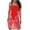 Red, variant on fartey Tube Sundress for Women Vintage Print Strapless Sleeveless Bandeau Dress Summer High Waist Tight Swing Dress