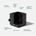thumbnail image 3 of Veradek Block Series Cube Small Plastic Planter - Black, 3 of 12