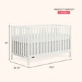 thumbnail image 6 of Dream On Me Synergy Wave 5-in-1 Convertible Crib, Cannoli Cream, 6 of 9