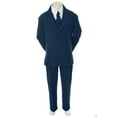 thumbnail image 4 of Baby Toddler Kid Teen Boy Wedding Formal Party Navy Blue 5pc Tuxedo Suit sz S-20, 4 of 7