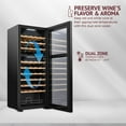 thumbnail image 2 of Schmécké Wine Fridge, 55 Bottle Wine Cooler, Large Freestanding Wine Refrigerator, 2 of 5