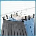 thumbnail image 7 of Lumikrypt 30 Pack Pants Hangers Space Saving, Stainless Steel Clothes Hangers with Adjustable Clips, Metal Pants Hangers for Shorts, Skirt, Bottoms, Jeans, 7 of 7